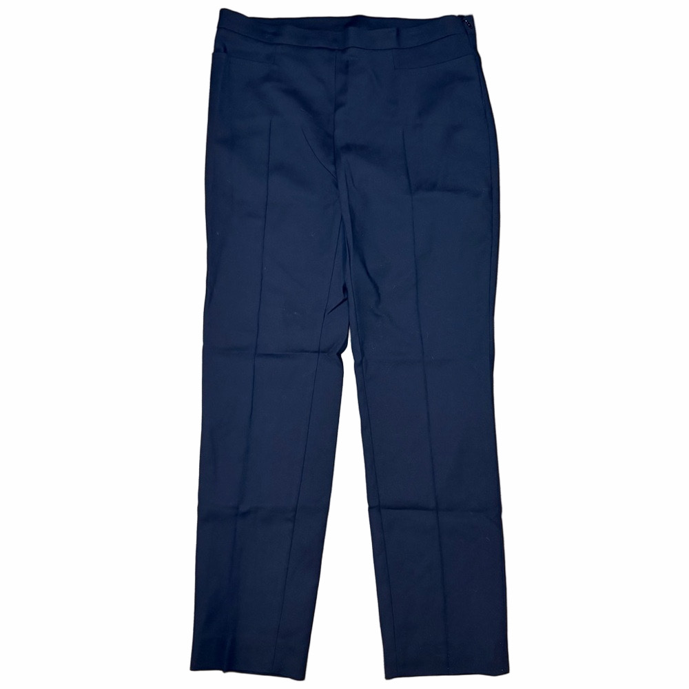 Akris Punto Franca Black Straight Leg Trousers Pants Size 6 NWT Tailored
